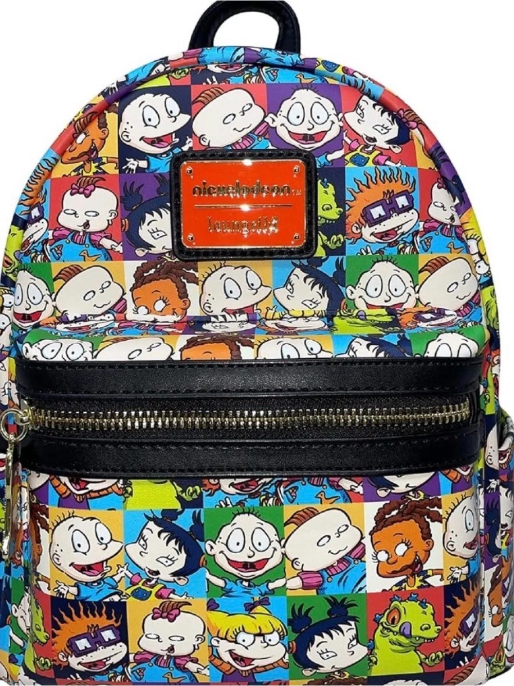 Loungefly Multicolor Rugrats Patchwork Mini Backpack